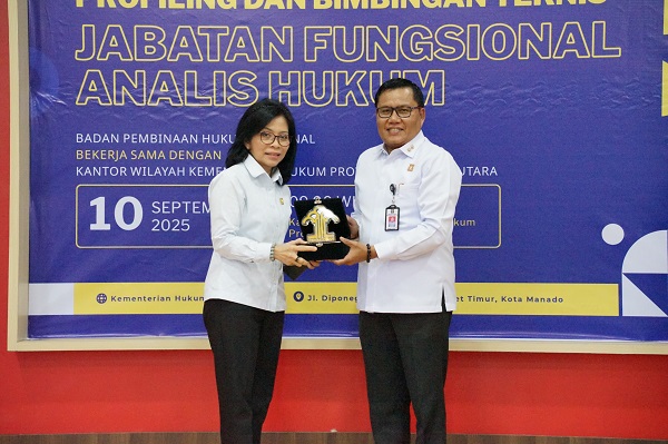 Kemenkum Sulut Tuan Rumah Pelaksanaan Bimtek Analis Hukum