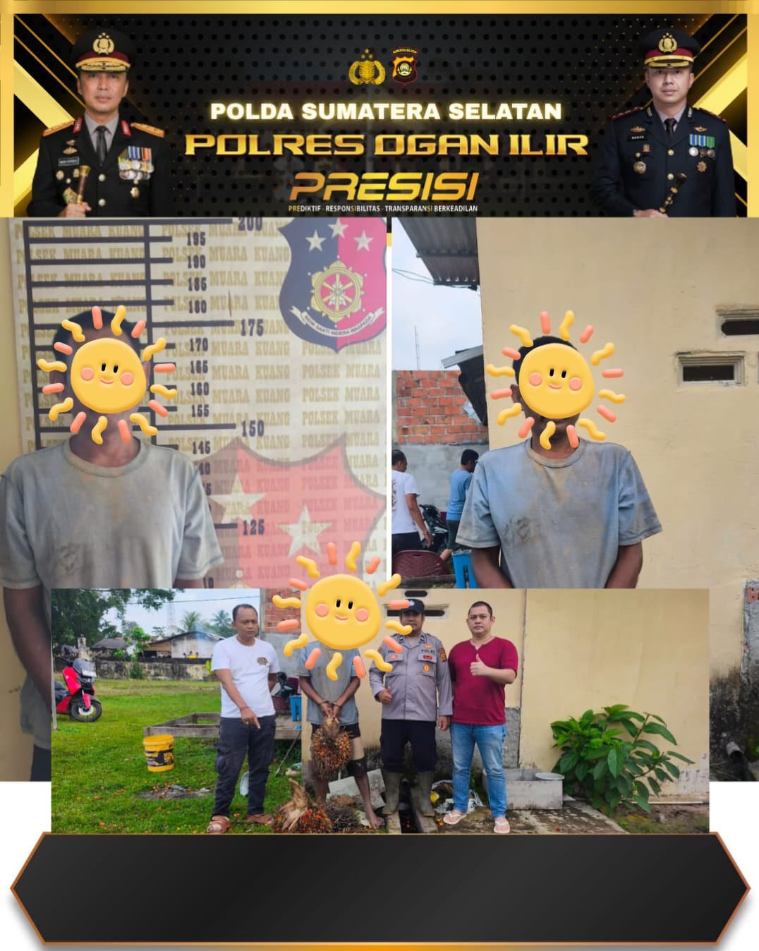 Kasus Pencurian Mobil Polsek Muara Kuang Amankan Barang Bukti