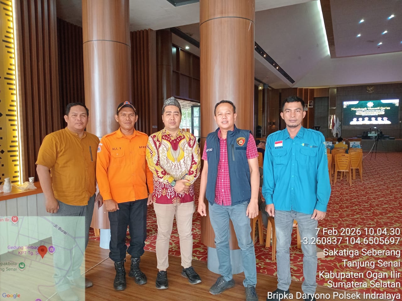 Personil Polsek Indralaya Berikan Pengamanan Pada MTQ Di Tanjung Senai