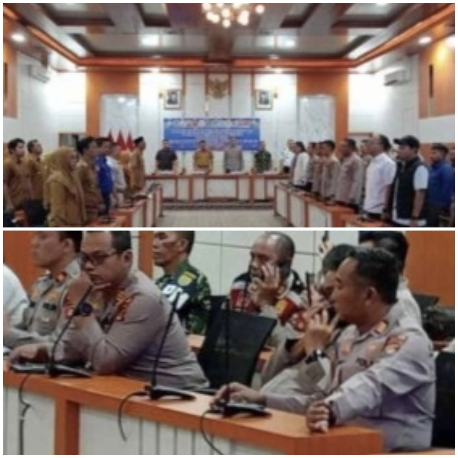 Kapolsek Indralaya ikuti Rapat  Lintas Sektoral Ops Ketupat Musi 2026