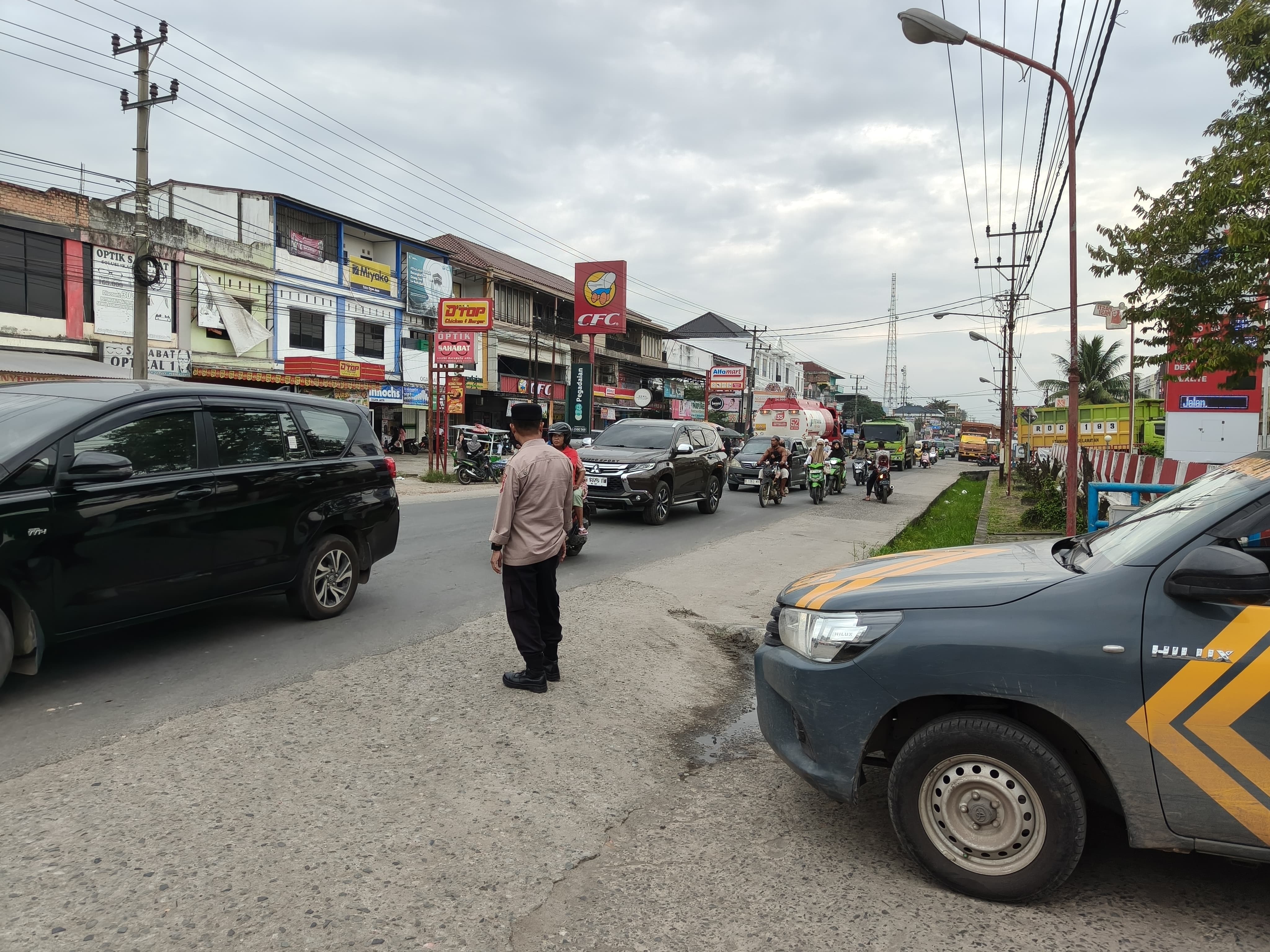 KEGIATAN PENGAMANAN LOKASI PASAR BEDUG RAMADHAN 1447 H / TAHUN 2026 KELURAHAN INDRALAYA