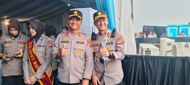 Kerja Ekstra Kapolres dan Wakapolres Ogan Ilir Sukseskan Kunjungan Kapolri di Sumsel