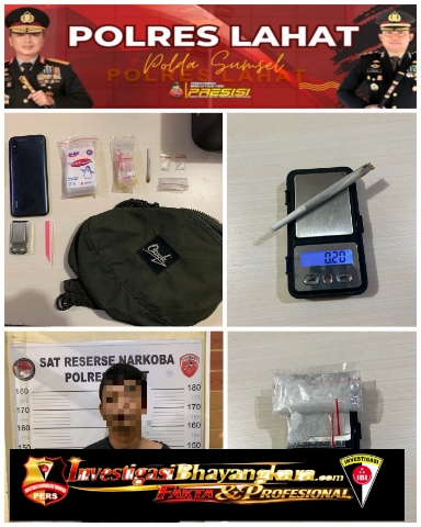 Polres Lahat Bongkar Peredaran Narkotika di Permukiman, Dua Jenis Barang Bukti Diamankan