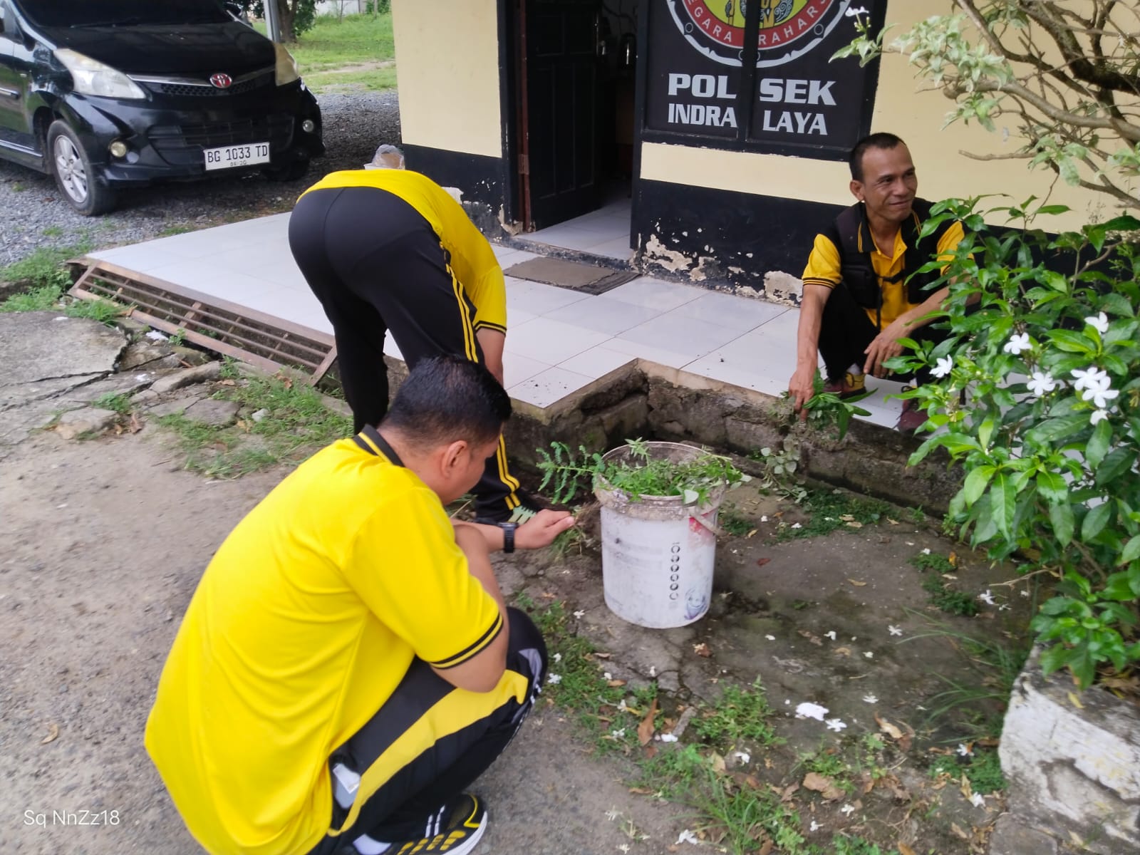 Personel Polsek indralaya Gelar Progaram BELIDAaq